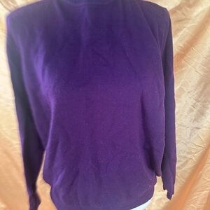 Charter Club Classics Purple Wool Sweater WoolMark